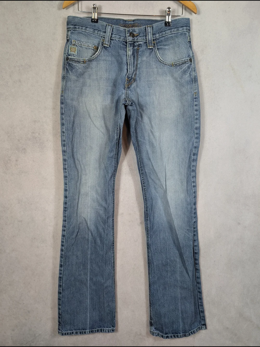 Cinch Carter Relaxed Straight Fit Jeans Men's Size 32x38 Light Wash Western